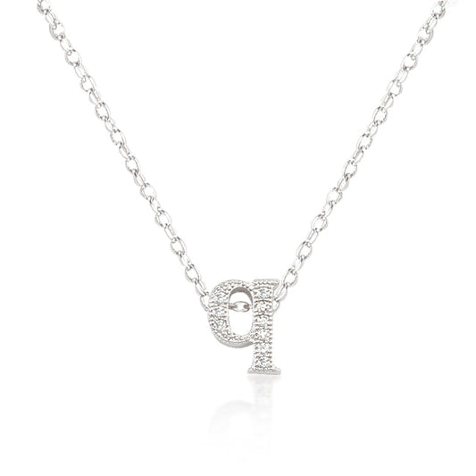 Initial Q Micro-Pave Pendant
