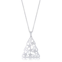 Crystal Rhodium Christmas Tree Pendant