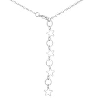 Rhodium Heart and Arrow Pendant with Crystal
