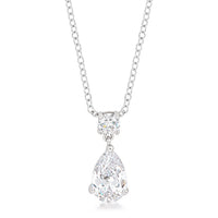 Pear Chandelier Cubic Zirconia Pendant