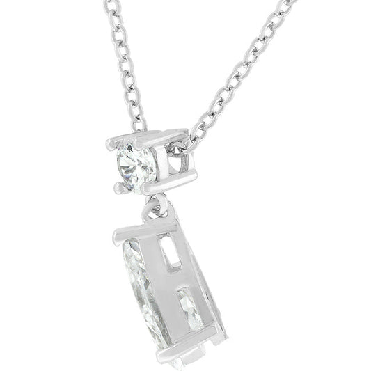 Pear Chandelier Cubic Zirconia Pendant
