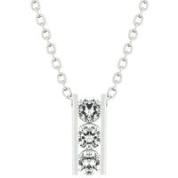 Triplet Cubic Zirconia Pendant