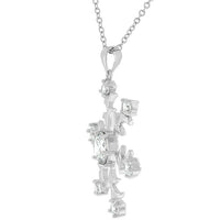 Rhodium Snowflake Pendant