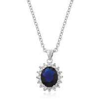 Royal Wedding Pendant, Sapphire Color