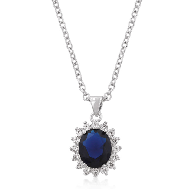 Royal Wedding Pendant, Sapphire Color