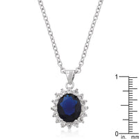 Royal Wedding Pendant, Sapphire Color
