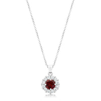 Bella Bridal Garnet Pendant