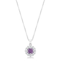 Bella Bridal Pendant, Purple