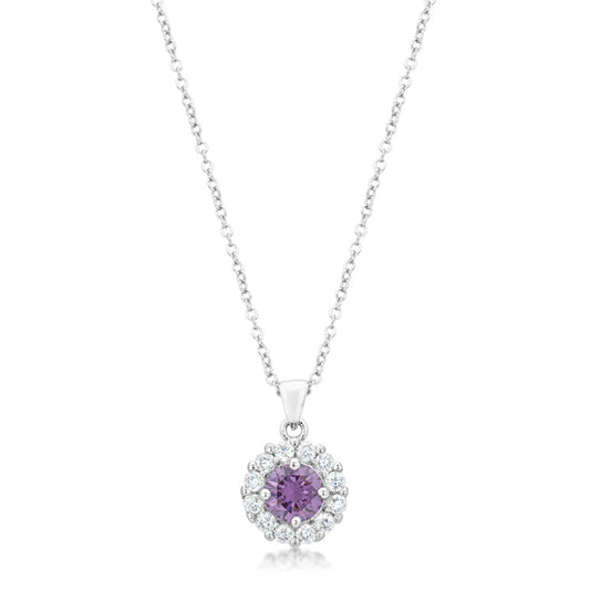 Bella Bridal Pendant, Purple
