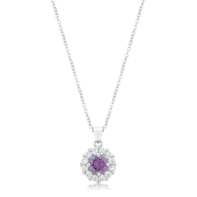 Bella Bridal Pendant, Purple