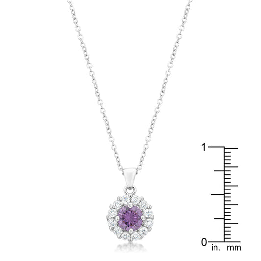 Bella Bridal Pendant, Purple