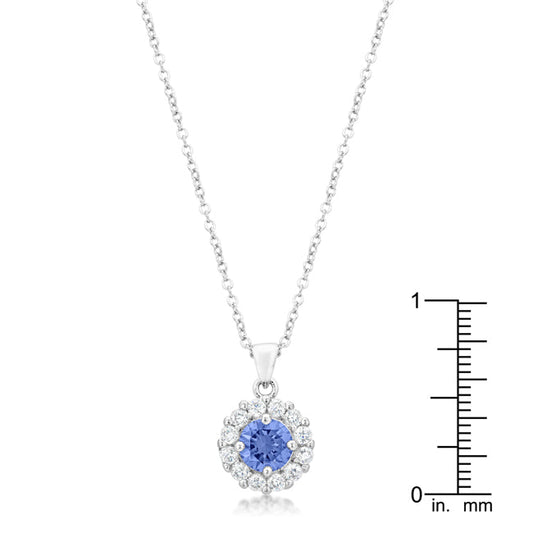 Bella Light Purple Bridal Pendant
