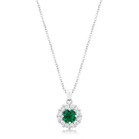 Bella Bridal Pendant in Green