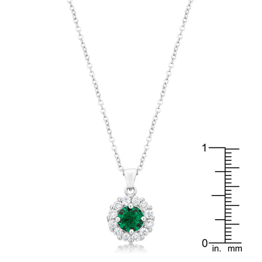 Bella Bridal Pendant in Green