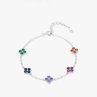 Sterling Silver Leaf Clover Bracelet