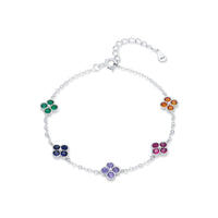 Sterling Silver Leaf Clover Bracelet