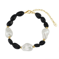 Gold Plated Shell Pearl Bracelet