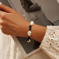 Gold Plated Shell Pearl Bracelet