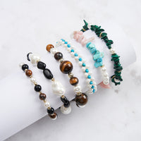 Gold Plated Shell Pearl Bracelet