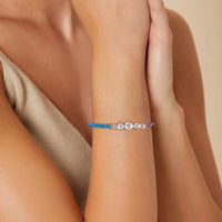 Sterling Silver Natural Pearl and Turquoise Bracelet