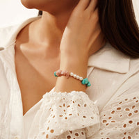 Colorful Shell Pearl and Gemstone Bracelet