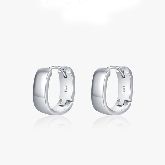 Minimalist Sterling Silver Hoop Earrings