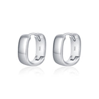 Minimalist Sterling Silver Hoop Earrings