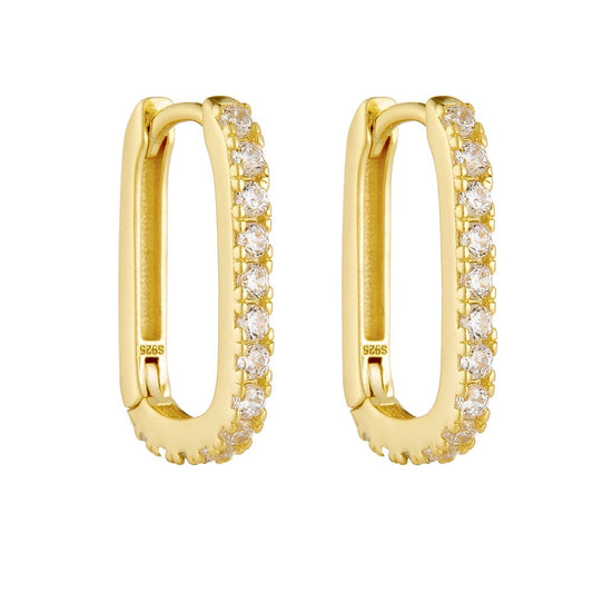 Sterling Silver Clip Hoop Earrings