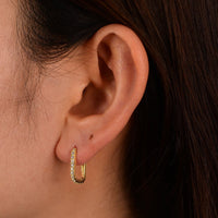 Sterling Silver Clip Hoop Earrings