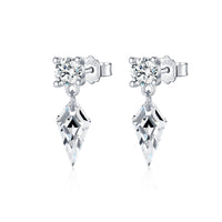 Sterling Silver Geometric Drop Earrings
