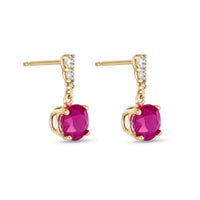 Sterling Silver Cubic Zirconia Rosetta Drop Earrings