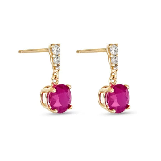 Sterling Silver Cubic Zirconia Rosetta Drop Earrings