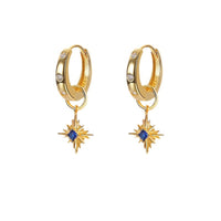 Gold Plated Sterling Silver Hoop Earrings