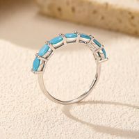 Sterling Silver Turquoise Band Ring