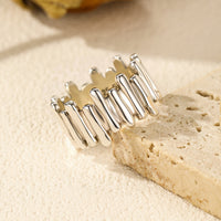 S925 Sterling Silver Stacked Link Ring