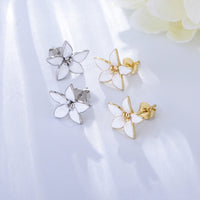Sterling Silver Floral Starlet Earrings