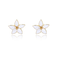 Sterling Silver Floral Starlet Earrings