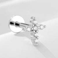 Sterling Silver Opal Screw Back Earrings