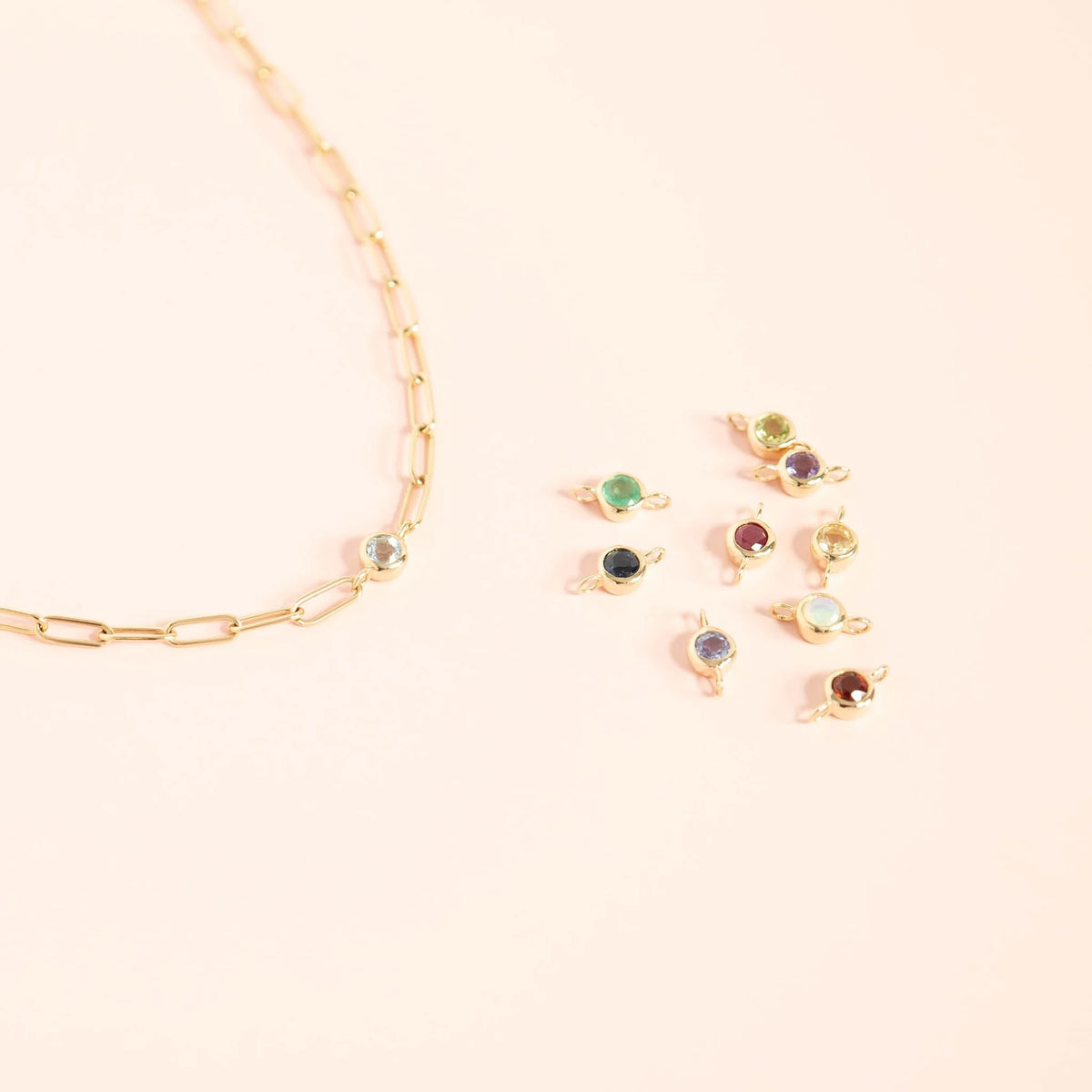 14K Solid Gold Fine Paperclip Chain