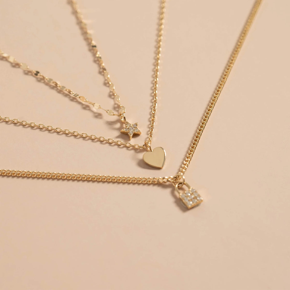 14K Solid Gold Tiny Heart Charm