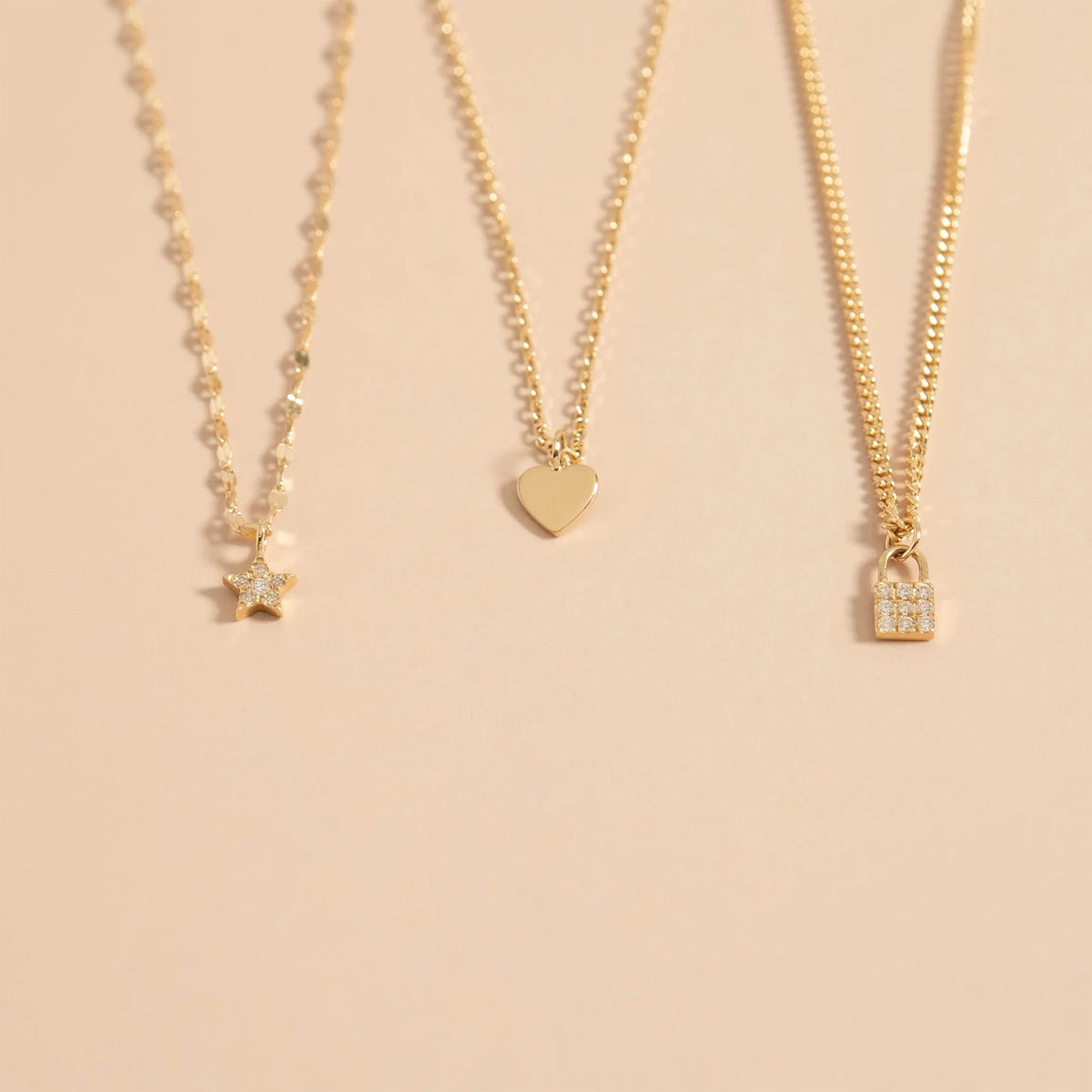 14K Solid Gold Tiny Heart Charm