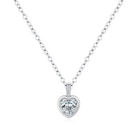 Sterling Silver Eternal Heart Pendant Necklace