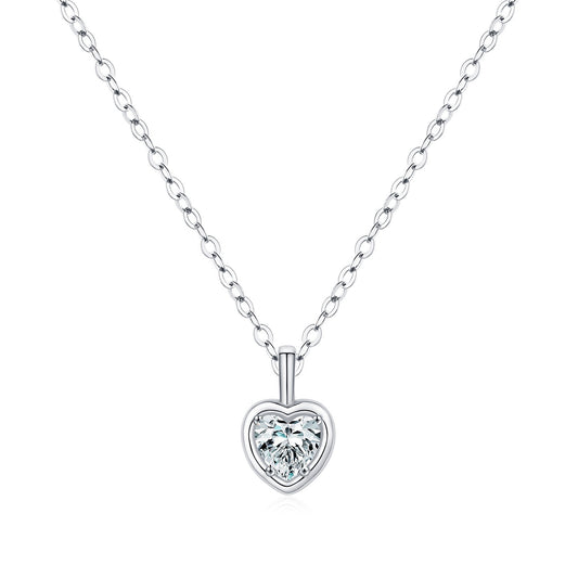 Sterling Silver Eternal Heart Pendant Necklace
