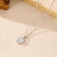 Sterling Silver Eternal Heart Pendant Necklace