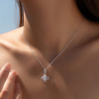 Sterling Silver Clover Pendant Necklace