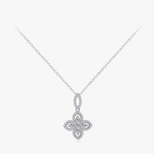 Sterling Silver Clover Pendant Necklace