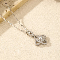 Sterling Silver Clover Pendant Necklace