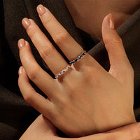 Sterling Silver Midnight Starlight Ring