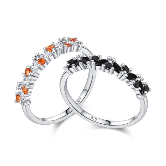 Sterling Silver Midnight Starlight Ring