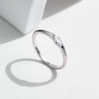 Sterling Silver Marquise Solitaire Ring